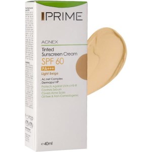 کرم ضدآفتاب رنگی اس پی اف 60 پوست مختلط تا چرب بژروشن پرایم 40 میل