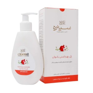 ژل بهداشتی بانوان سینره عصاره ارکیده سفید و انار 180 میل