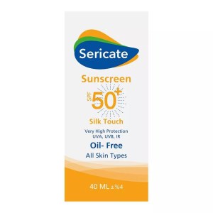 کرم ضد افتاب سری کیت سیلک تاچ فاقد رنگ فاقد چربی 40 میل