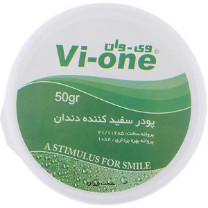 پودر سفید کننده دندان طعم نعنا وی وان 50 گرم پودر سفید کننده دندان طعم نعنا وی وان 50 گرم
