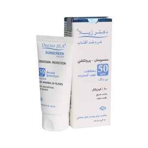 کرم ضد آفتاب دکتر ژیلا سنوسان 50 بی رنگ 50 میل مناسب پوست حساس