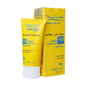 کرم ضد آفتاب دکتر ژیلا کوییک سان رنگ طبیعی مناسب انواع پوست 50 میل