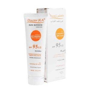 کرم ضد افتاب 95 رنگی دکتر ژیلا مناسب انواع پوست 50 میل