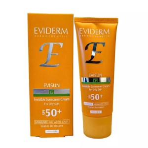 کرم ضد آفتاب بی رنگ اویدرم مناسب پوست چرب 40 میل