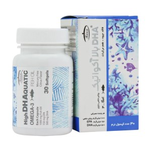 کپسول روغن ماهی حاوی DHA بالا آکواتیک کارن 30 عدد بلیستر