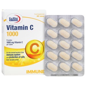 قرص ویتامین C 1000 میلی گرم یوروویتال 60 عدد