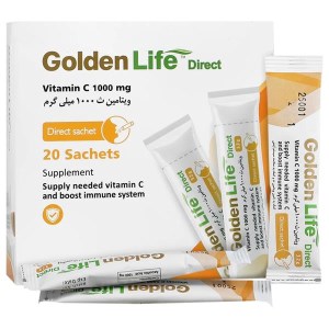 ساشه ویتامین C 1000 میلی گرم گلدن لایف 20 عدد
