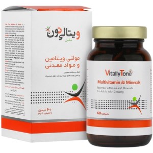 کپسول ژلاتینی نرم مولتی ویتامین و مینرال ویتای تون 60 عدد