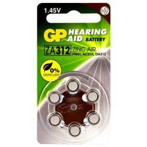 باطری سمعک GP شماره 312 ضدموج با بهترین کیفیت