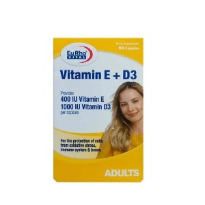 کپسول D3 + E400 یوروویتال 60 عدد